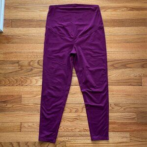 Ideology Perfect Plum Maternity Leggings Size Medium